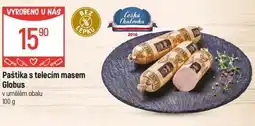 Globus Paštika s telecím masem Globus nabídka