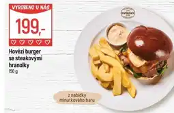 Globus Hovězí burger se steakovými hranolky nabídka