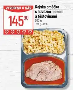 Globus Rajská omáčka s hovězím masem a těstovinami nabídka