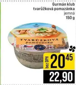 Jip Gurmán Klub Tvarůžková pomazánka nabídka