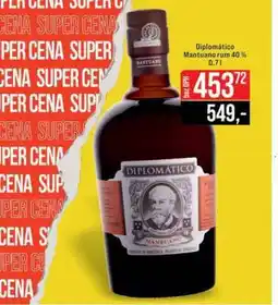 Jip Diplomático Mantuano rum 40 % 0,7 l nabídka
