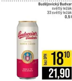 Jip Budějovický Budvar světlý ležák nabídka