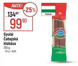 Globus Gyulai Čabajská klobása nabídka