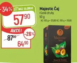 Globus Majestic Čaj nabídka