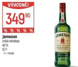 Globus Jameson irská whiskey 40% nabídka