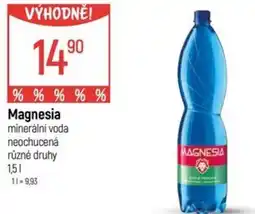 Globus Magnesia minerální voda neochucená nabídka