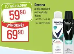 Globus Rexona antiperspirant nabídka
