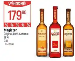 Globus Magister Original, Dark, Caramel 22% nabídka