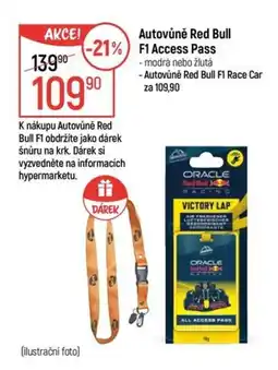 Globus Autovůně Red Bull F1 Access Pass nabídka