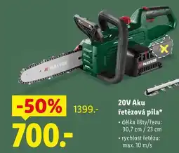 Lidl 20V Aku řetězová pila nabídka