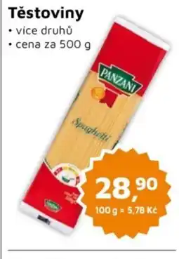 Můjobchod PANZANI Těstoviny nabídka