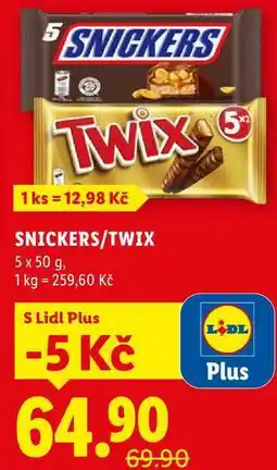 Lidl SNICKERS/TWIX nabídka