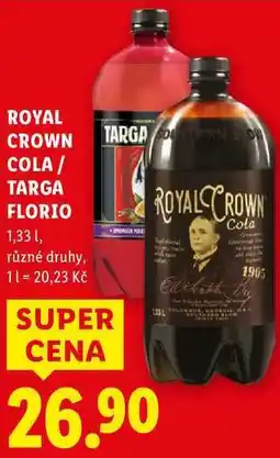 Lidl ROYAL CROWN COLA/TARGA FLORIO nabídka