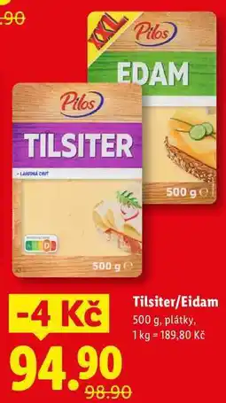 Lidl Tilsiter/Eidam nabídka