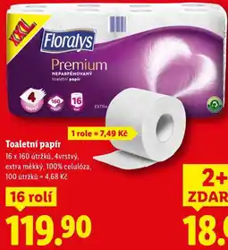 Lidl Toaletní papír, 16 rolí nabídka