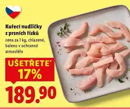 Lidl Kuřecí nudličky z prsních řízků, cena za nabídka