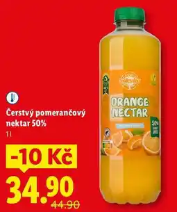 Lidl Čerstvý pomerančový nektar 50% nabídka