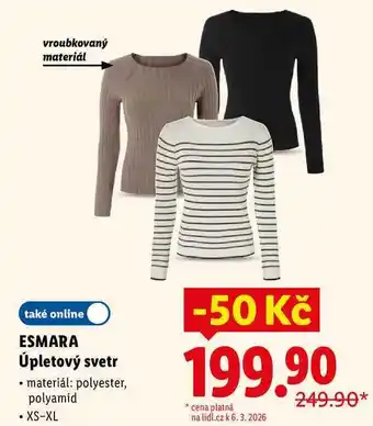 Lidl ESMARA Úpletový svetr nabídka