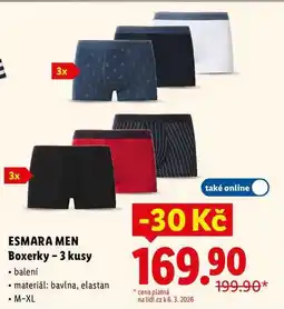 Lidl ESMARA MEN Boxerky - 3 kusy nabídka