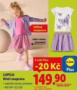 Lidl LUPILU Dívčí souprava nabídka