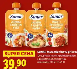 Lidl SUNAR Masozeleninový příkrm nabídka