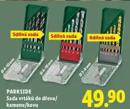 Lidl PARKSIDE Sada vrtáků do dřeva/kamene/kovu nabídka
