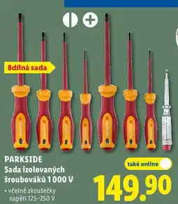 Lidl PARKSIDE Sada izolovaných šroubováků 1000 V nabídka
