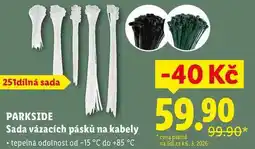 Lidl PARKSIDE Sada vázacích pásků na kabely nabídka
