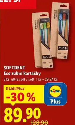 Lidl SOFTDENT Eco zubní kartáčky, 3 ks nabídka