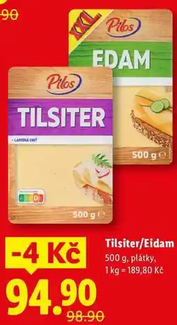 Lidl Tilsiter/Eidam nabídka