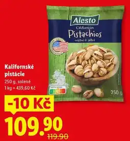 Lidl Kalifornské pistácie nabídka