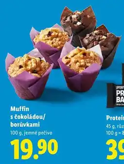 Lidl Muffin s čokoládou/borůvkami nabídka