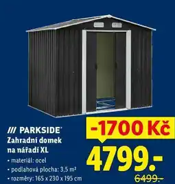 Lidl PARKSIDE Zahradní domek na nářadí XL nabídka