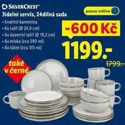 Lidl Jídelní servis, 24dílná sada nabídka