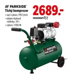 Lidl PARKSIDE Tichý kompresor nabídka
