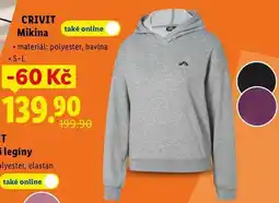 Lidl CRIVIT Mikina nabídka