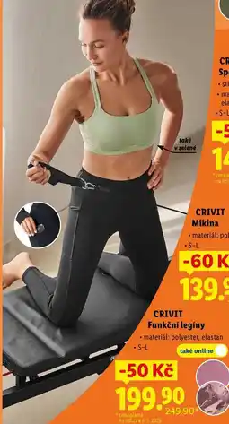 Lidl CRIVIT Funkční legíny nabídka