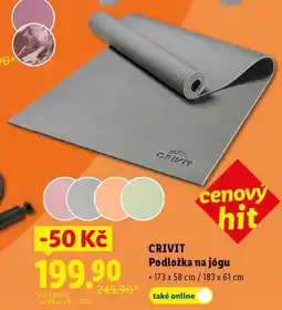 Lidl CRIVIT Podložka na jógu nabídka