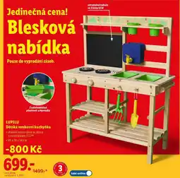 Lidl LUPILU Dětská venkovní kuchyňka nabídka