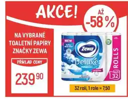 Globus Zewa Deluxe Toaletní papír nabídka