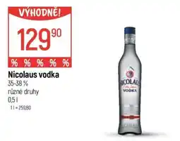 Globus Nicolaus Vodka nabídka