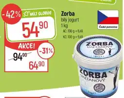 Globus Zorba bílý jogurt 1 kg nabídka