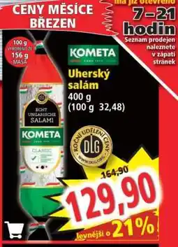 Norma Uherský salám nabídka