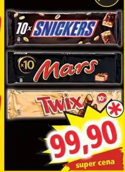 Norma 10x Snickers, 10x Mars, 10x Twix nabídka