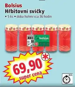 Norma Bolsius Hřbitovní svíčky nabídka