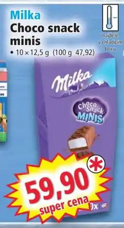 Norma Milka Choco snack minis nabídka