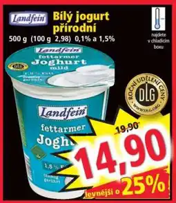 Norma Bílý jogurt přírodní nabídka