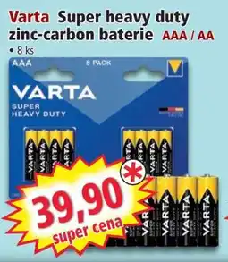 Norma Varta Super heavy duty zinc-carbon baterie nabídka