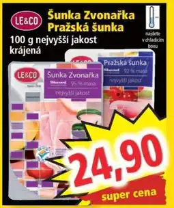 Norma Šunka Zvonařka Pražská šunka nabídka