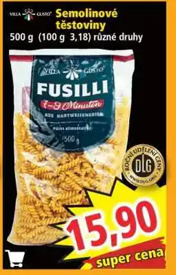 Norma Semolinové těstoviny nabídka
